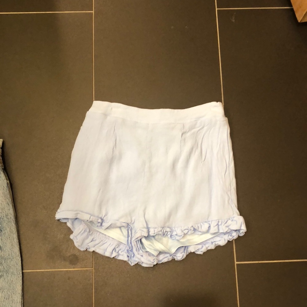 Flowy light blue shorts!